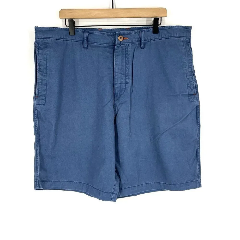 Tommy Bahama Chino Shorts Size 40 Mens Blue Relax Cotton Beach Preppy Golf Solid